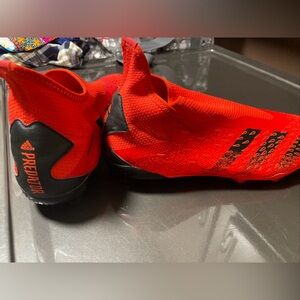 New Adidas Predator Freak 3FG Demonscale Mens solar red soccer cleats size 9